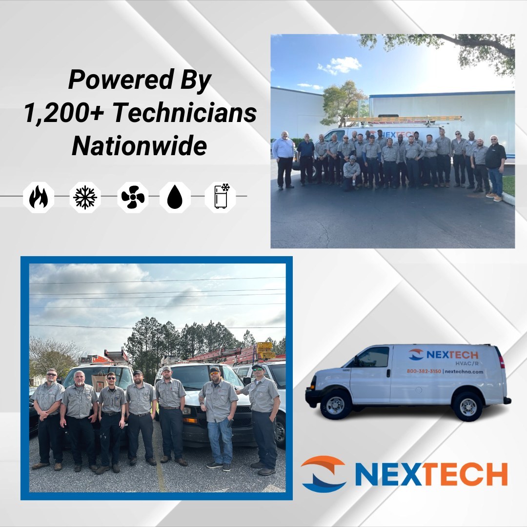 Why should you choose Nextech for your commercial HVAC/R needs? Here's a few of the many reasons!
🧰 1,200+ Self-Performing technicians nationwide
🕒 24/7 Customer & Emergency Services
✔️ Self-Performing Coverage throughout the continental U.S
⚙️ Industry leaders since 1992
💵 Strategic Technical Solutions Built To Save You $
Give us a call to see the Nextech difference! 800-382-3150 📞