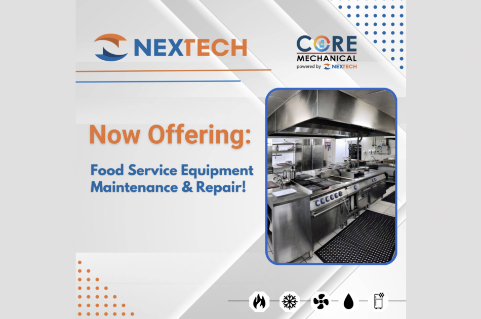 Nextech now offering Hotside & Food Service Equipment Services.