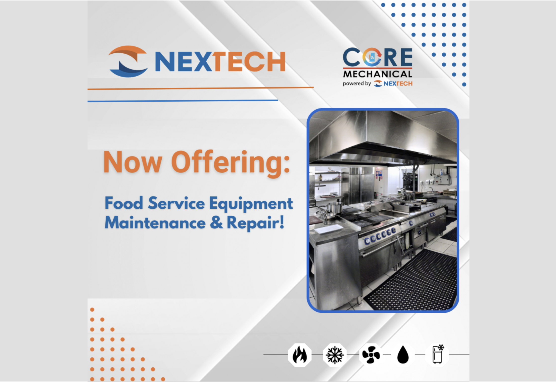 Read more about the article Nextech now offering Hotside & Food Service Equipment Services.