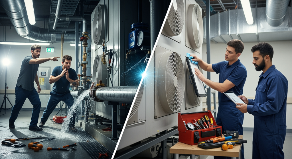 Featured image for Emergency Commercial HVAC vs. Planned Maintenance: Cost, Risk, and Uptime Comparison