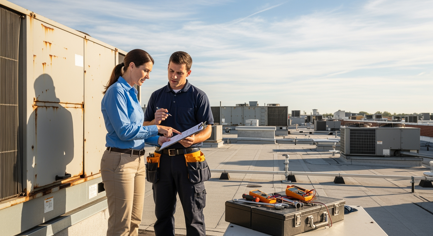 Read more about the article Commercial HVAC vs Replacement in Riverside