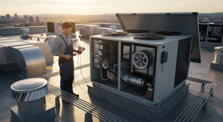 Featured image for Signs Your Commercial Rooftop Unit Is Failing